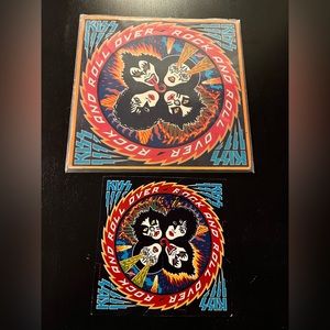 SIGNED KISS Gene Simmons 1976 Autograph Music Original Vintage LP Record Album